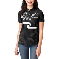 New Zealand Rugby Custom Women Polo Shirt The Champions Aotearoa LT03 - Polynesian Pride