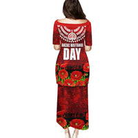 New Zealand ANZAC Waitangi Day Puletasi Hei Tiki and Soldier LT03 - Polynesian Pride
