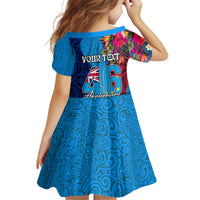 Personalised Tuvalu Independence Day Family Matching Puletasi and Hawaiian Shirt 1st October 46th Anniversary Polynesian Jungle Flower LT03 - Polynesian Pride