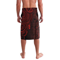 Hawaii Aloha Santa Claus Funny Polynesian Tattoo Lavalava Red Color