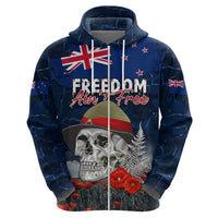 New Zealand ANZAC Day Hoodie Freedom Ain't Free LT05 - Polynesian Pride