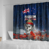 New Zealand ANZAC Day Shower Curtain Freedom Ain't Free