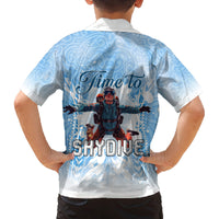 New Zealand Sky Diving Family Matching Puletasi and Hawaiian Shirt Lets Get High LT05 - Polynesian Pride