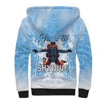 New Zealand Sky Diving Sherpa Hoodie Lets Get High