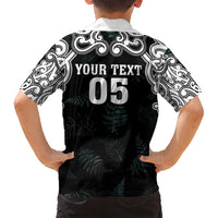 Custom New Zealand Fern Women Rugby Family Matching Summer Maxi Dress and Hawaiian Shirt Maori Pattern LT05 - Polynesian Pride