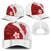 Samoa Teuila 2025 Baseball Net Cap Samoan Siapo Pattern Red Version LT05 - Polynesian Pride