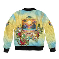 Aloha Hawaii Turtle Bomber Jacket Retro Style - Polynesian Pride