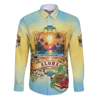 Aloha Hawaii Turtle Family Matching Mermaid Dress and Hawaiian Shirt Retro Style - Polynesian Pride