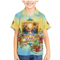 Aloha Hawaii Turtle Family Matching Mermaid Dress and Hawaiian Shirt Retro Style - Polynesian Pride