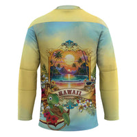 Aloha Hawaii Turtle Hockey Jersey Retro Style - Polynesian Pride
