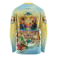 Aloha Hawaii Turtle Long Sleeve Shirt Retro Style - Polynesian Pride