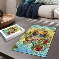 Aloha Hawaii Turtle Puzzle Retro Style - Polynesian Pride