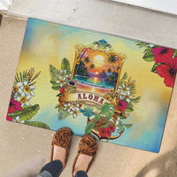 Aloha Hawaii Turtle Rubber Doormat Retro Style - Polynesian Pride