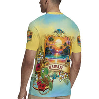 Aloha Hawaii Turtle Rugby Jersey Retro Style - Polynesian Pride