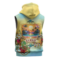 Aloha Hawaii Turtle Sleeveless Hoodie Retro Style - Polynesian Pride