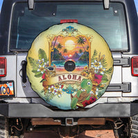 Aloha Hawaii Turtle Spare Tire Cover Retro Style - Polynesian Pride