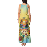 Aloha Hawaii Turtle Tank Maxi Dress Retro Style LT05 - Polynesian Pride