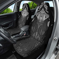 New Zealand Aotearoa Car Seat Cover Maori Manta Ray Moko Black LT05 - Polynesian Pride