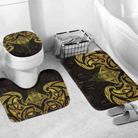 New Zealand Aotearoa Bathroom Set Maori Manta Ray Moko Gold - Polynesian Pride