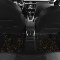 New Zealand Aotearoa Car Mats Maori Manta Ray Moko Gold - Polynesian Pride