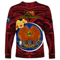 Papua New Guinea Gulf Province Long Sleeve Shirt Mix Coat Of Arms Polynesian Pattern LT05 - Polynesian Pride