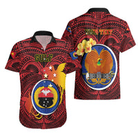 Personalized Papua New Guinea Gulf Province Hawaiian Shirt Mix Coat Of Arms Polynesian Pattern LT05 - Polynesian Pride