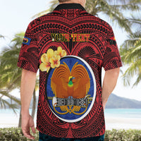 Personalized Papua New Guinea Gulf Province Hawaiian Shirt Mix Coat Of Arms Polynesian Pattern LT05 - Polynesian Pride
