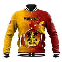 Papua New Guinea Madang Province Baseball Jacket Mix Coat Of Arms Polynesian Pattern LT05 Unisex Yellow - Polynesian Pride