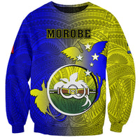 Papua New Guinea Morobe Province Sweatshirt Mix Coat Of Arms Polynesian Pattern LT05 Unisex Yellow - Polynesian Pride