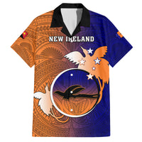 Papua New Guinea New Ireland Province Kid Hawaiian Shirt Mix Coat Of Arms Polynesian Pattern LT05 Kid Blue - Polynesian Pride