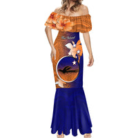 Personalized Papua New Guinea New Ireland Province Mermaid Dress Mix Coat Of Arms Polynesian Pattern LT05 - Polynesian Pride