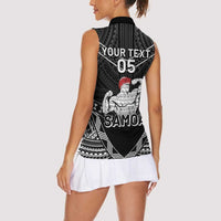 Custom Samoa Wrestling Women Sleeveless Polo Shirt Samoan Wrestler Ulafala Style