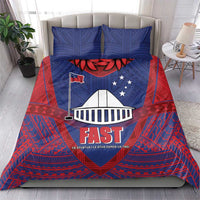 FAST Party Samoa Bedding Set Samoan Coat Of Arms Ulafala Style LT05 - Polynesian Pride