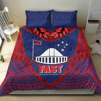 FAST Party Samoa Bedding Set Samoan Coat Of Arms Ulafala Style LT05 - Polynesian Pride
