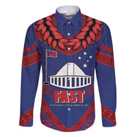 Personalised FAST Party Samoa Family Matching Short Sleeve Bodycon Dress and Hawaiian Shirt Samoan Coat Of Arms Ulafala Style