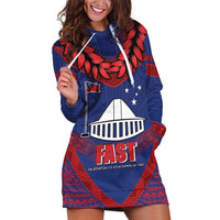 Personalised FAST Party Samoa Hoodie Dress Samoan Coat Of Arms Ulafala Style