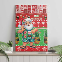 Mele Kalikimaka Hawaii Christmas Canvas Wall Art Funny Santa 67 Gen Alpha Slang - Polynesian Pride