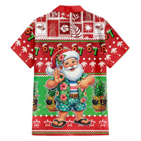 Mele Kalikimaka Hawaii Christmas Family Matching Long Sleeve Bodycon Dress and Hawaiian Shirt Funny Santa 67 Gen Alpha Slang LT05 - Polynesian Pride