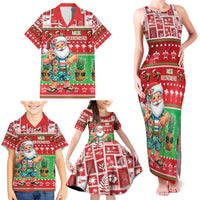 Mele Kalikimaka Hawaii Christmas Family Matching Tank Maxi Dress and Hawaiian Shirt Funny Santa 67 Gen Alpha Slang LT05 - Polynesian Pride