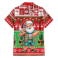 Mele Kalikimaka Hawaii Christmas Family Matching Tank Maxi Dress and Hawaiian Shirt Funny Santa 67 Gen Alpha Slang LT05 - Polynesian Pride