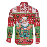 Mele Kalikimaka Hawaii Christmas Family Matching Tank Maxi Dress and Hawaiian Shirt Funny Santa 67 Gen Alpha Slang LT05 - Polynesian Pride