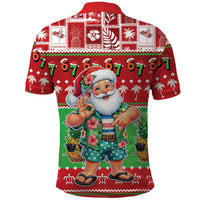 Mele Kalikimaka Hawaii Christmas Polo Shirt Funny Santa 67 Gen Alpha Slang LT05 - Polynesian Pride
