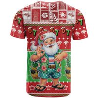 Mele Kalikimaka Hawaii Christmas T Shirt Funny Santa 67 Gen Alpha Slang - Polynesian Pride