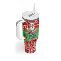 Mele Kalikimaka Hawaii Christmas Tumbler With Handle Funny Santa 67 Gen Alpha Slang - Polynesian Pride