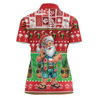 Mele Kalikimaka Hawaii Christmas Women Polo Shirt Funny Santa 67 Gen Alpha Slang LT05 - Polynesian Pride