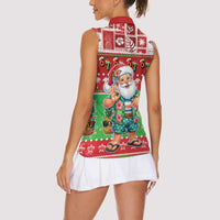 Mele Kalikimaka Hawaii Christmas Women Sleeveless Polo Shirt Funny Santa 67 Gen Alpha Slang - Polynesian Pride