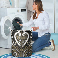 Aotearoa Waikato Tainui Laundry Basket Maori Tribal Pattern