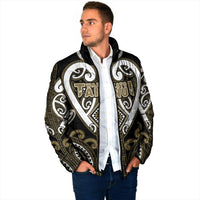 Custom Aotearoa Waikato Tainui Padded Jacket Maori Tribal Pattern