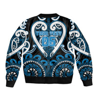 Custom Aotearoa Ngati Kahungunu Bomber Jacket Maori Tribal Pattern
