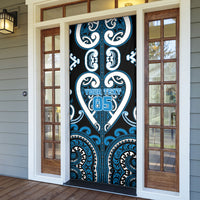 Custom Aotearoa Ngati Kahungunu Door Cover Maori Tribal Pattern